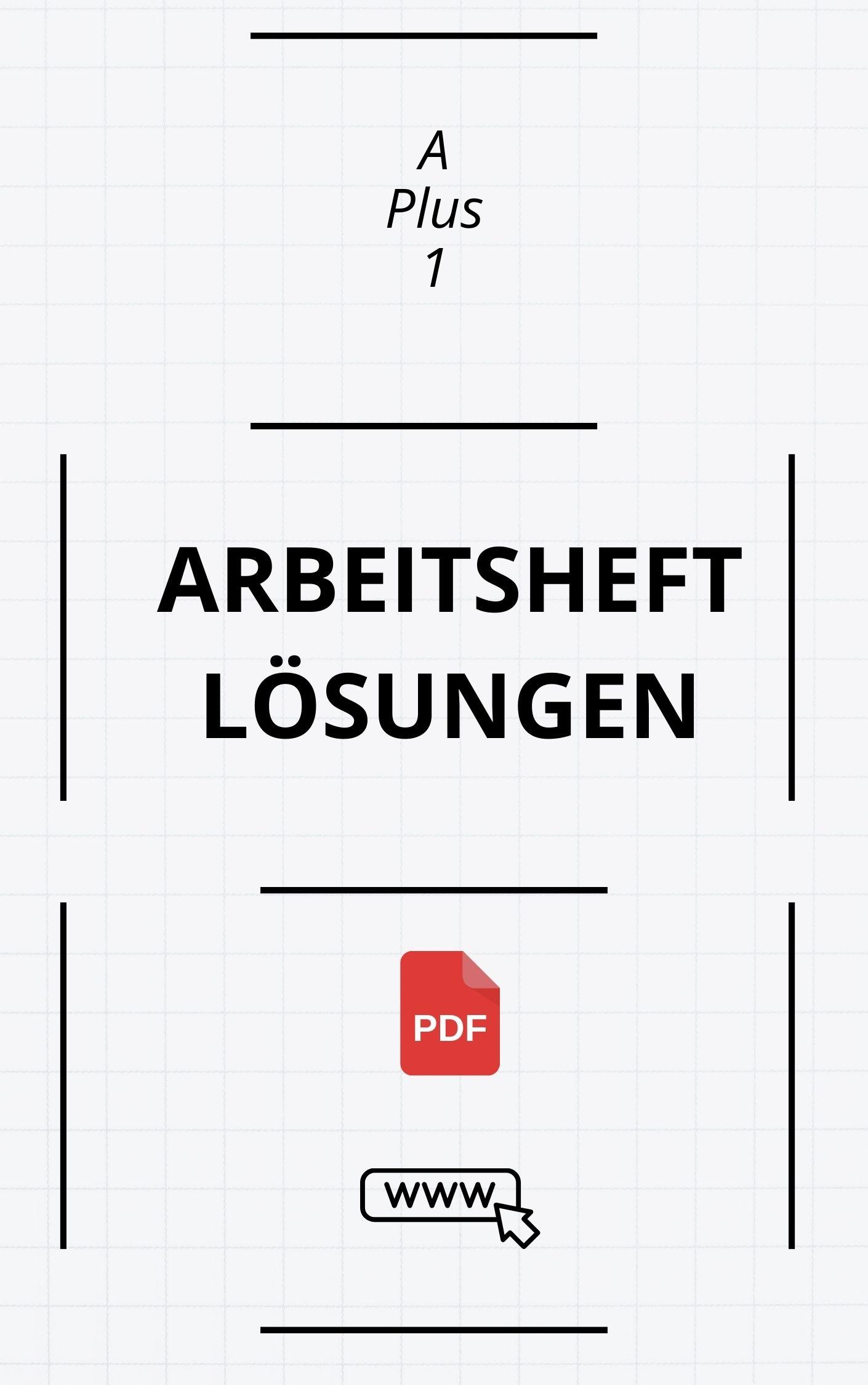 A Plus 1 Arbeitsheft Lösungen