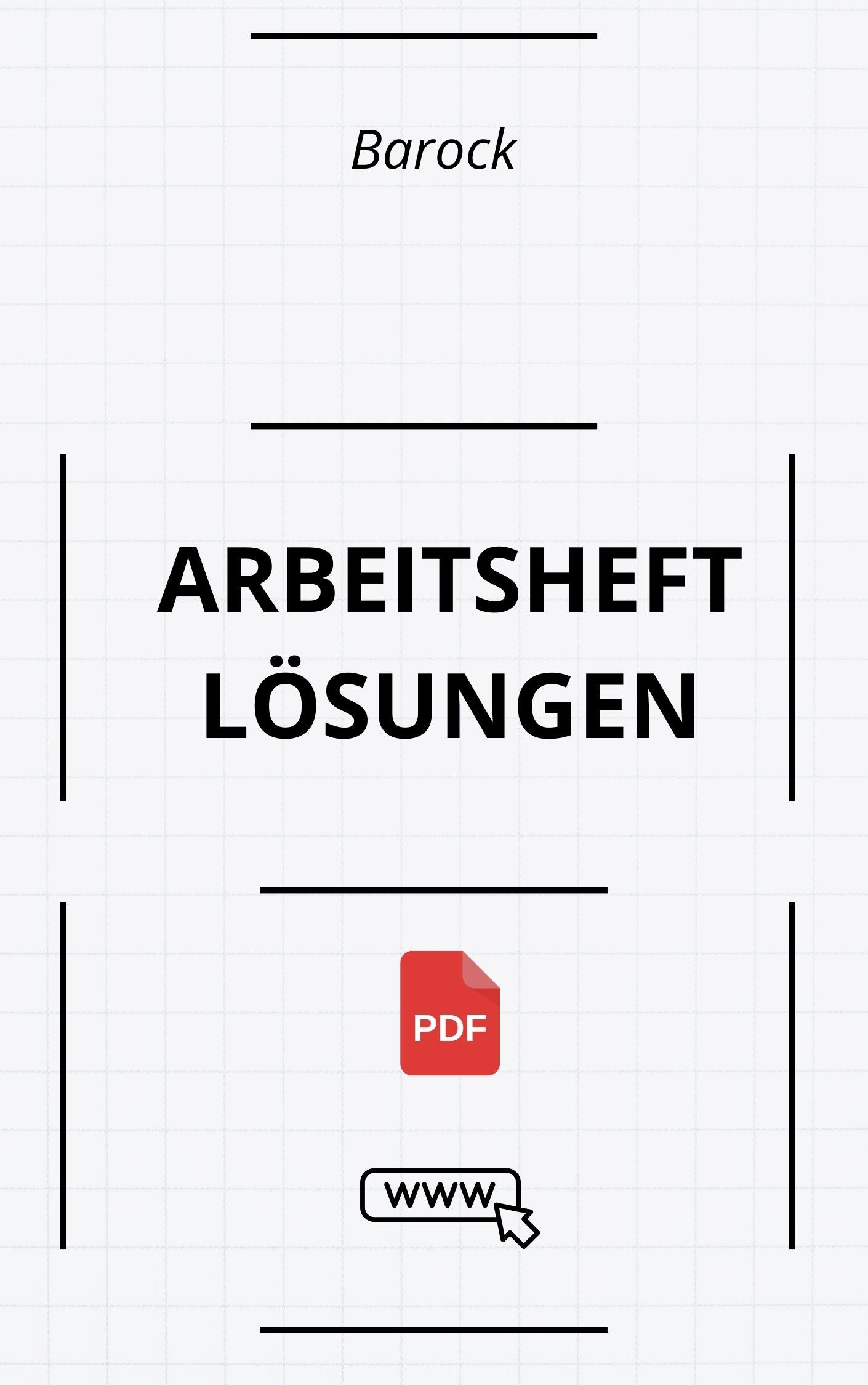 Barock Arbeitsheft Lösungen