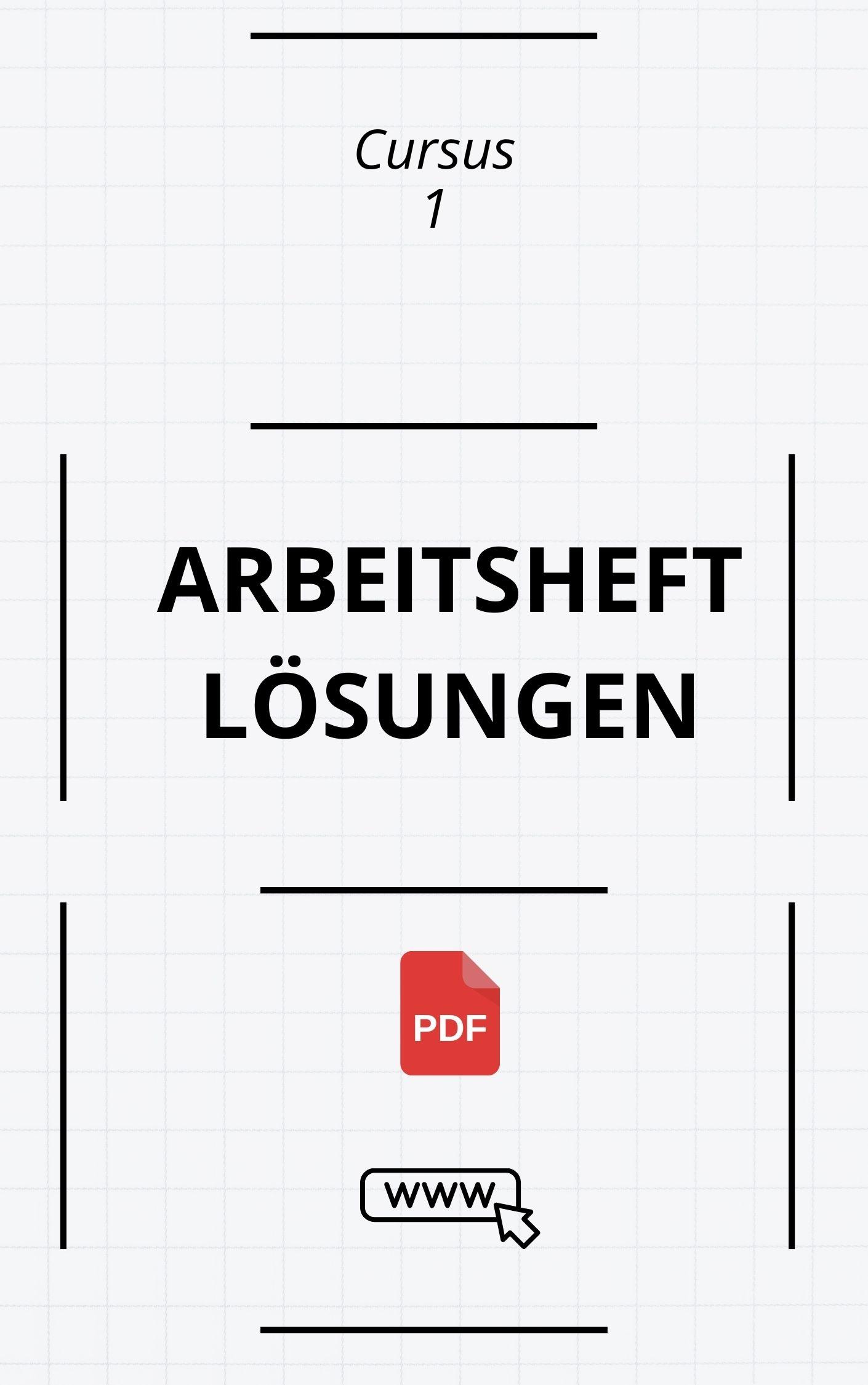 Cursus 1 Arbeitsheft Lösungen