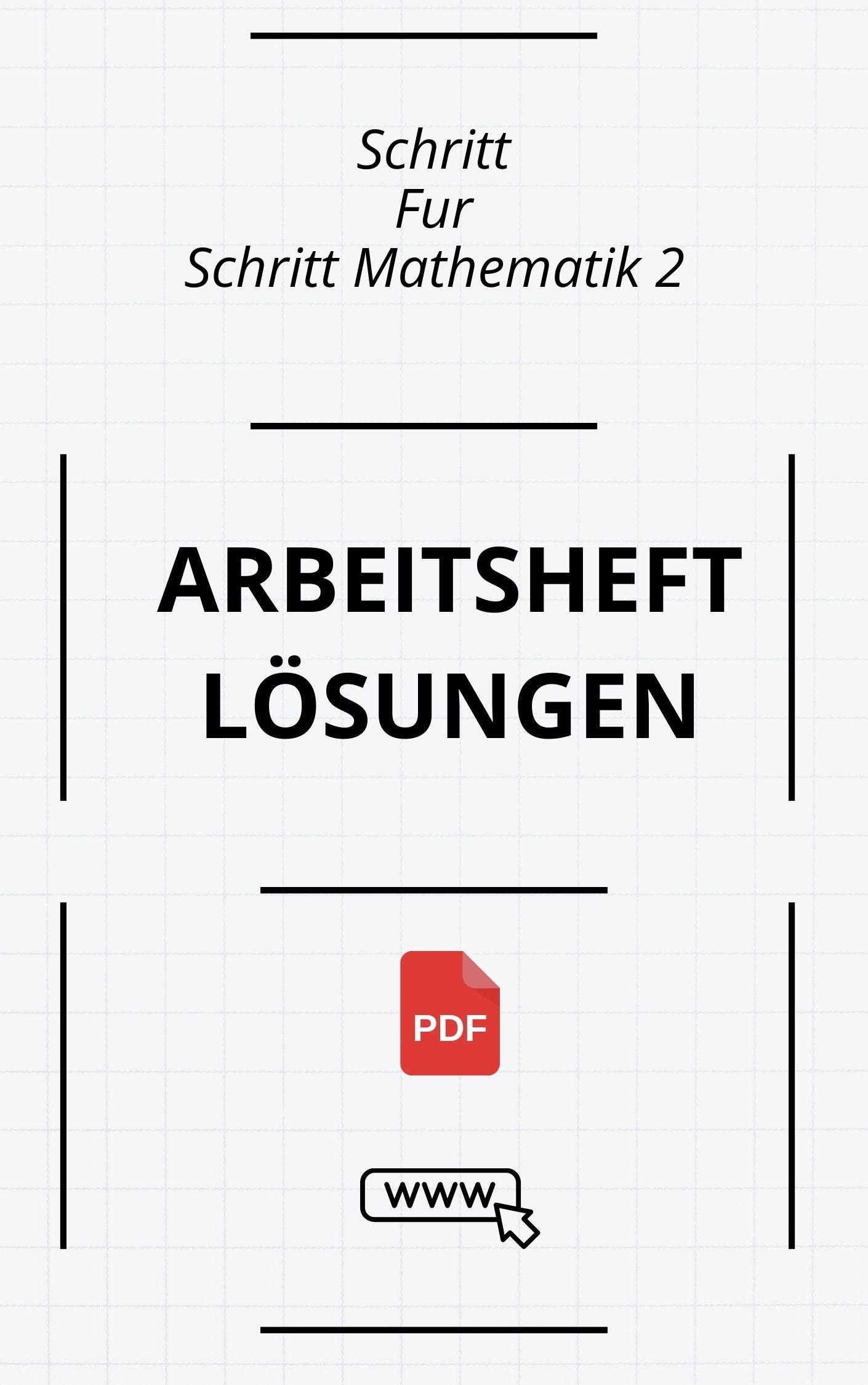 Schritt Für Schritt Mathematik 2 Arbeitsheft Lösungen