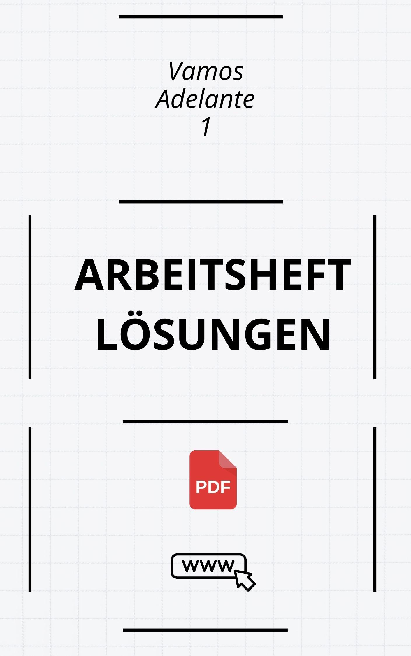 Vamos Adelante 1 Arbeitsheft Lösungen